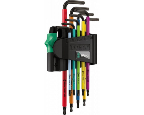Набор ключей TORX WERA 967/9 TX BO Multicolour 1 SB, 9 предметов