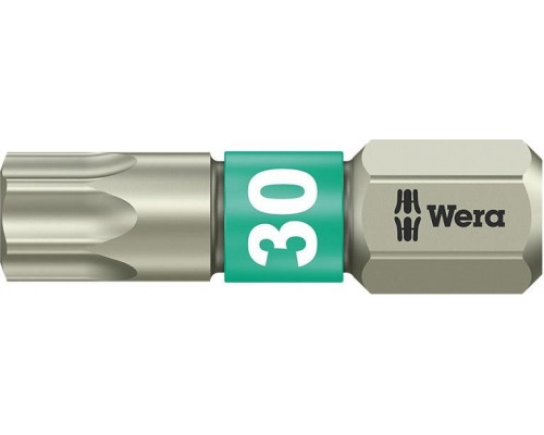 Бита для заворачивания, нержавеющая сталь WERA 3867/1 TS TX30, 25 мм WE-071037 WE-071037