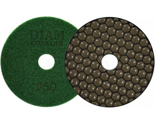 Алмазная тарелка на липучке DIAM АГШК 100*2,0 №50 Extra Line (сухая) 000519