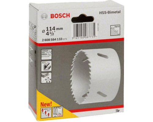 Коронка биметаллическая BOSCH STANDARD 114 ММ 2608584133