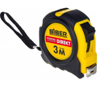 Рулетка Biber DIREKT 40102 обрезиненный корпус 3мх16мм Тов-054500