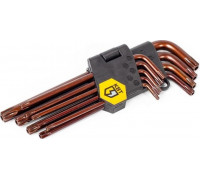 Набор ключей TORX КВТ КТ-9-S2 (т10-т50) 82178