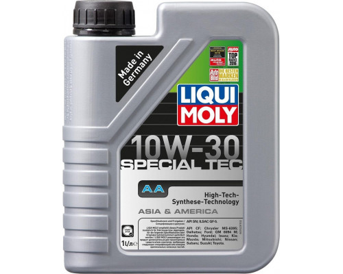 Масло моторное LIQUI MOLY SAE10W30 Special Tec AA Benzin 1 л 21336 21336
