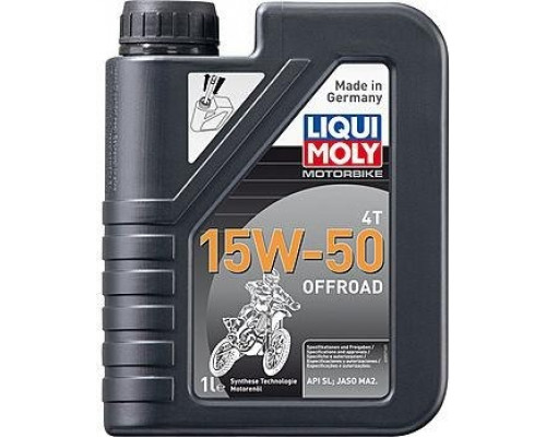 Масло для мотоциклов LIQUI MOLY SAE 15W50 Motorbike 4T Offroad 1 л 3057 синтетическое 3057