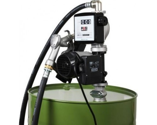 Бочковой комплект для дизельного топлива PIUSI DRUM Panther 56 K33 220V, 56 л/мин, с механическим счетчиком и пистолетом