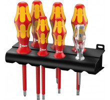 Набор отверток диэлектрических WERA Kraftform Plus 100 WE-006147 160I/7 SATZ 7TLG. WE-006147