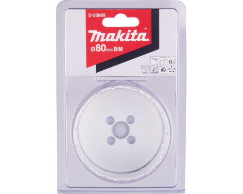 Коронка биметаллическая MAKITA D-33869 80 мм