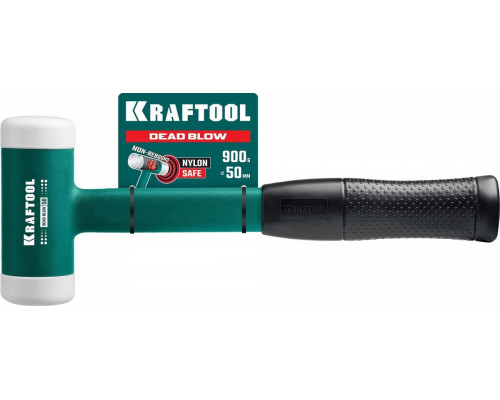 Молоток безинерционный KRAFTOOL DEAD BLOW 900г, 50 мм с бойками из полиамида 2078-50