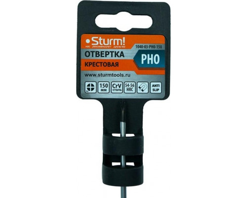 Отвертка крестовая Sturm 1040-03-PH0-150 ph0x150мм, магнит. наконечник