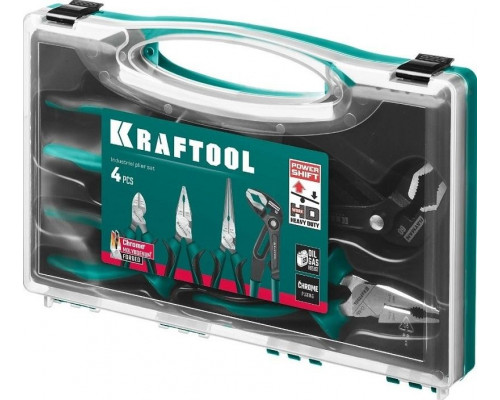 Набор шарнирно-губцевого инструмента KRAFTOOL 22 012, 4 предмета