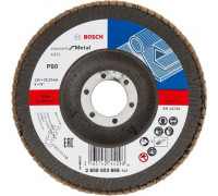 Круг лепестковый торцевой BOSCH 125 мм Р 80 Standart for Metal 2608603658