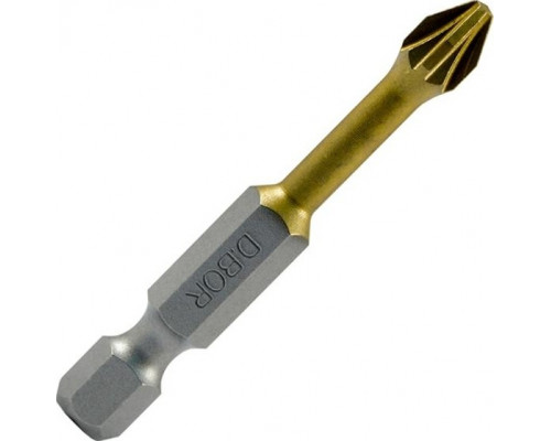 Бита с покрытием нитридтитана D.BOR PZ2, 50 мм TORSION (D-THT-PZ02-050-010) D04-DTHTPZ02050010