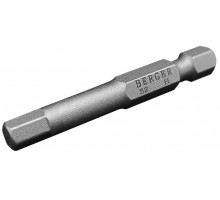 Бита для заворачивания BERGER BG2404 HEX3x50мм, 2 шт., S2