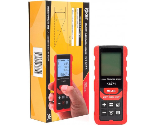 Лазерный дальномер КВТ KT 271 PROLINE 86209