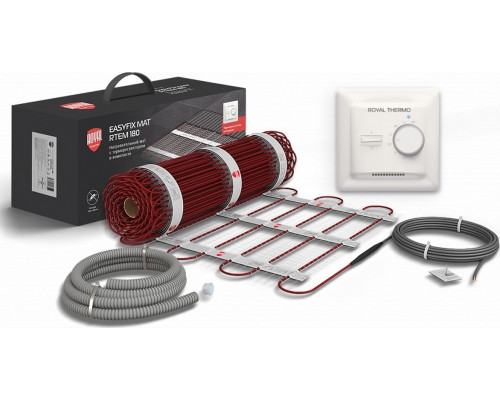 Мат нагревательный ROYAL THERMO EasyFix Mat RTEM 2-180-1,5 комплект с терморегулятором НС-1599096