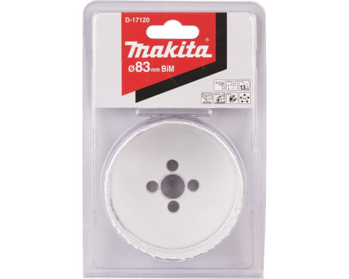 Коронка биметаллическая MAKITA D-17120 83мм