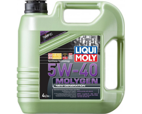 Масло моторное LIQUI MOLY SAE 5W40 Molygen New Generation 4 л 9054/8578 9054