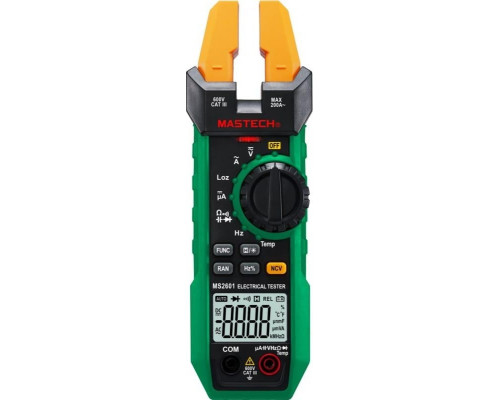 Клещи токоизмерительные MASTECH MS2601 открытые 13-1315