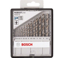 Набор сверл по металлу BOSCH HSS-G 13 шт Robust Line D1.5-6.5 2607010538