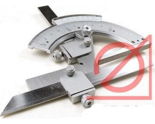 Угломер с нониусом ЧИЗ тип 2-2 2", модель 1005 (УМ-127), 0-320° / 40-180°