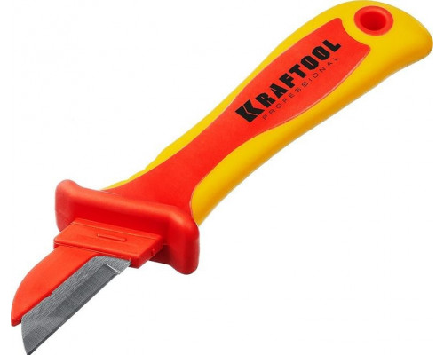 Нож монтерский KRAFTOOL KN-1 нож электрика прямой, 45401