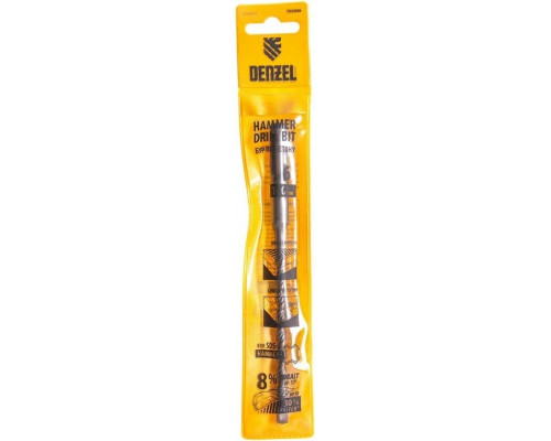 Бур SDS-plus Denzel Cobalt W-tip, 6x160 мм по бетону, двойная спираль 705006