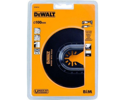 Пильное полотно сегмент DeWALT 23х100 мм DT20710-QZ DT20710-QZ