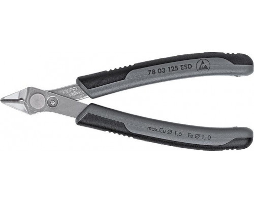 Бокорезы для электроники KNIPEX 7803125ESD, 125 мм