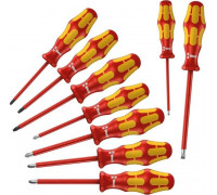 Набор отверток диэлектрических WERA Kraftform Plus Serie 100 160 i/162 i/167 i 9 предметов WE-133355 WE-133355