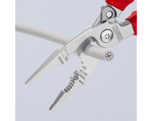 Клещи электромонтажные диэлектрические KNIPEX 1396200SB, 200 мм, 6-в-1