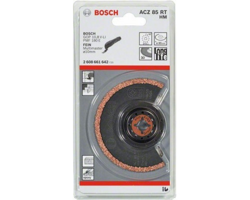 Сегментированное пильное полотно BOSCH HM-RIFF 85 мм 2608661642