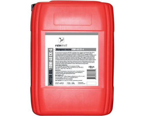 Масло моторное REINWELL 10W40 CК-4 20 л синтетическое 4921 / 12816