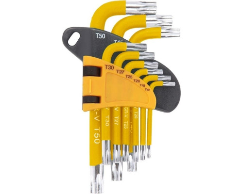 Набор ключей TORX WORKPRO WP222009 Т10-Т50 9 шт. в держателе