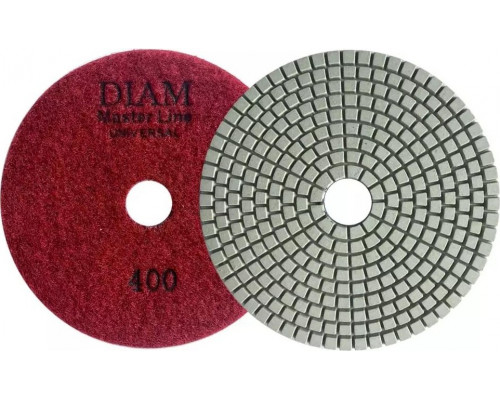 Алмазная тарелка на липучке DIAM АГШК 125*2,5 №400 Master Line Universal (сухая/мокрая) 000646