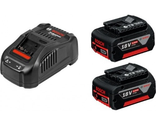 Набор аккумуляторов и зарядное устройство BOSCH GBA 18,0V 5,0 Ah Li-Ion + GAL 1880 CV 1600A00B8J