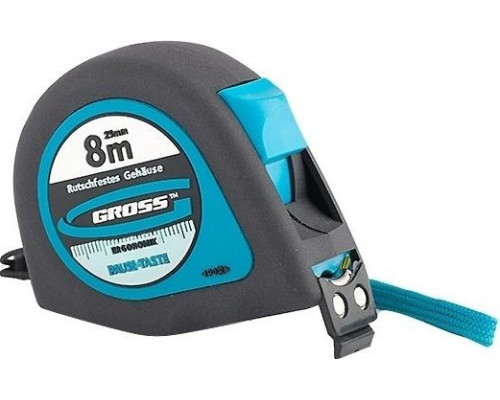 Рулетка GROSS Ergonomisch 8.0 м 31104