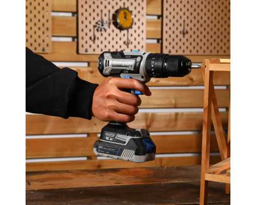 Дрель-шуруповерт аккумуляторная DEKO DKCID20FU-Li ударная 20В, 1x2.0Ач 083-1119