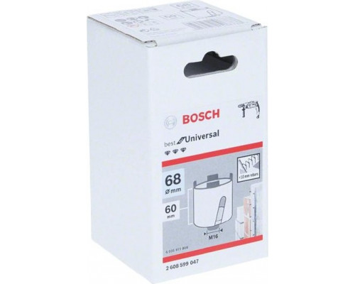 Алмазная коронка для сухого сверления BOSCH Holy Grail 68 мм 2608599047