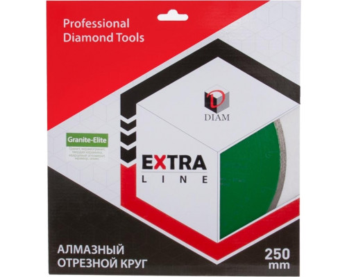 Алмазный диск для резки гранита DIAM 1A1R GRANITE-ELITE 250x1,6x7.5x25,4 мм 000202