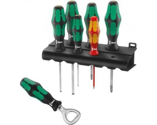 Набор отверток WERA Kraftform Plus 350/335/160i/7 набор отверток с подставкой + бутылочная открывалк WE-203775