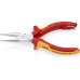 Длинногубцы диэлектрические KNIPEX 2506160T 160 мм с режущими кромками KN-2506160T