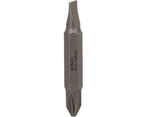 Бита для заворачивания BOSCH Extra Hard двусторонняя 45 мм S1.0x5.5 / PH2 2607001738
