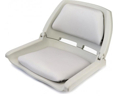 Кресло складное с мягкими накладками SKIPPER серый, пластик SK75109G