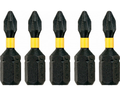 Бита для заворачивания ударная DeWALT РH1х25 мм (5шт) IMPACT TORSION DT7993T-QZ DT7993T-QZ