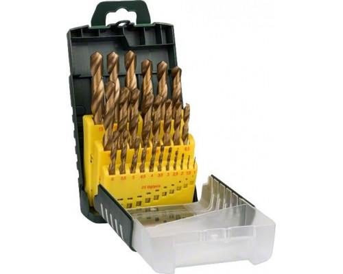 Набор сверл по металлу BOSCH HSS-TiN ( 1-13мм) 25 шт. Gripbox 2607017154