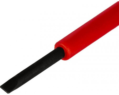 Отвертка диэлектрическая шлицевая Кобальт 646-430 ultra grip sl 2,5х75 мм cr-v, двухкомпонентная рук