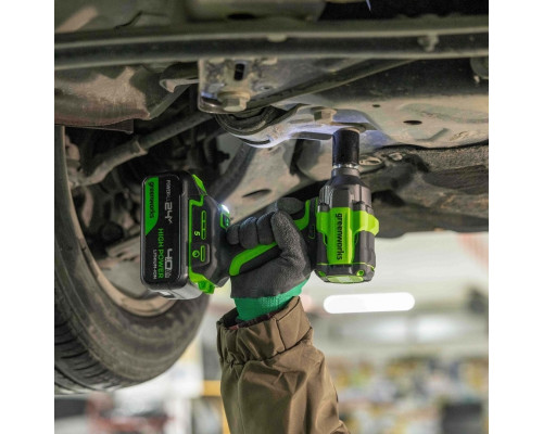 Гайковерт аккумуляторный GREENWORKS IW5500 ударный, 24V, АКБ 4Ач и ЗУ 3805007CUB