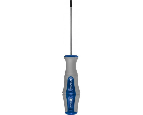 Отвертка крестовая Кобальт 646-317 ultra grip ph-0х75 мм cr-v, двухкомпонентная рукоя