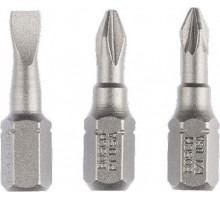 Бита для заворачивания BOSCH Extra Hard 25 мм S0.6х4.5/PH1/PZ1 3шт 2607001765