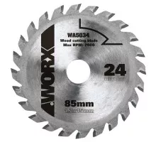 Пильный диск универсальный Worx WA5034 24Т 85х1,2х15 мм ТСТ WA5034